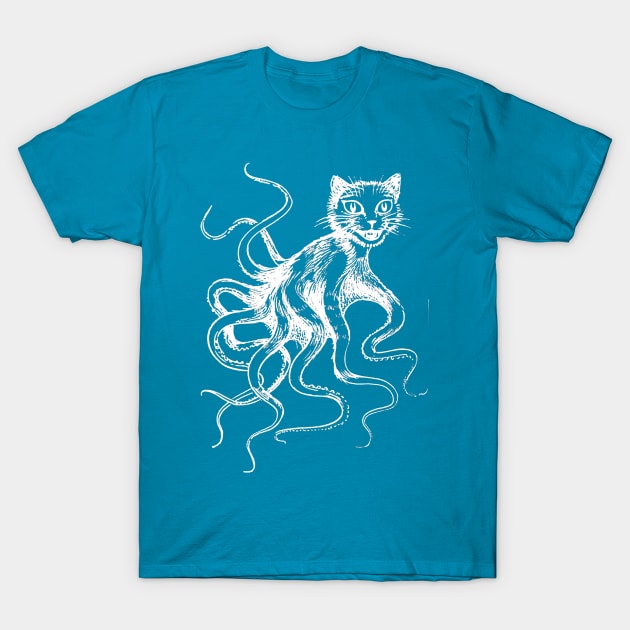 Tentacle Cat T-Shirt by kenrobin